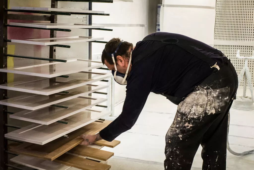 Torkning av köksluckor