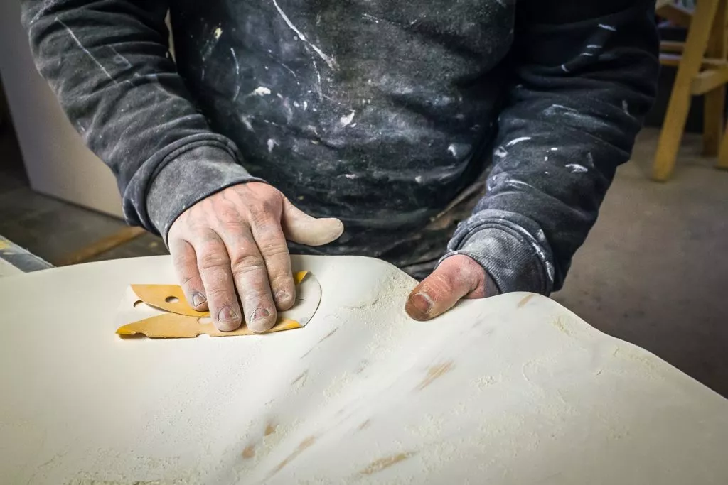 slipning av kökslucka